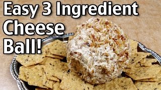 3 Ingredient Cheese Ball Recipe [upl. by Pedaias]