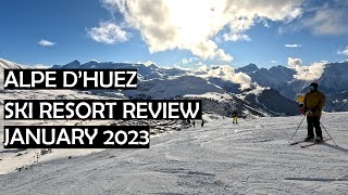 No snow Not here Alpe dHuez  Ski Resort Review  2023 [upl. by Duaner335]