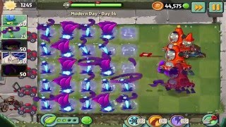 Plants vs Zombies 2 Modern Day  Day 14 Walkthrough [upl. by Shara]