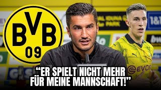 ŞAHIN KNALLHART quotEr SPIELT nicht mehr für michquot  nachrichten bvb [upl. by Asir755]