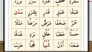 Lire les mots du Coran Correctement avec quotالتنوينquot les quotvoyelles doublesquot  leçon 7 [upl. by Aenit]