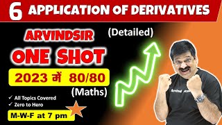 Application of Derivatives One shot video for Class 12 Maths NCERT for CBSE Boards 2023 [upl. by Selestina158]