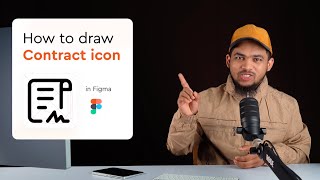 How to Draw a Contract Icon in Figma Full Process [upl. by Aicena]