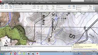 Géo référencement sur Autocad carte topo projet Route [upl. by Isyed427]