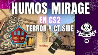 TODOS LOS SMOKES DE MIRAGE EN CS2 PARA AMBOS BANDOS [upl. by Anaes57]