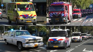 SOPHIA CITY TOUR 2024  Grote optocht van Brandweer Ambulance en Politievoertuigen door Rotterdam🚨 [upl. by Welford]