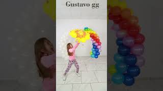 🔴 Trabajo en equipo 😍  Magia con globos para cumpleaños en casa Gustavo gg [upl. by Oppen612]