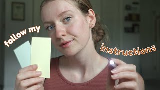 Irish ASMR Follow My Instructions with your eyes closed For SLEEP 🌟💤 [upl. by Meeki]