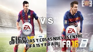 Fifa15 vs Fifa16 Diferencias y cosas nuevas Ps4 60fps Comentado Cosas nuevas y cosas no tanto¡ [upl. by Aznecniv]