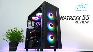 VLOG Deep Cool Matrexx 55 RGB Dual TG Case Review Ph [upl. by Phelia137]