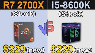 Ryzen 7 2700X vs Core i58600K  New Games Benchmarks [upl. by Enirahtac]