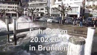 Föhnsturm in Brunnen 06022016 [upl. by Clova]