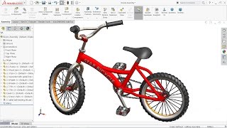 Solidworks tutorial  Design and Assembly of Bicycle in Solidworks [upl. by Renae]