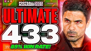 Mikel Artetas ULTIMATE 433 FM23 Tactics 89 Win Rate  Football Manager 2023 Tactics [upl. by Anilyx40]