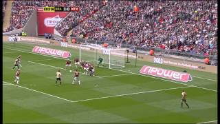 Bradford City 3 Northampton 0 Play Off Final 18th May 2013 BBC Highlights [upl. by Ainattirb250]