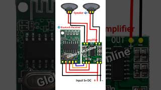 Bluetooth Amplifier Circuit Connection Circuit bluetooth amplifier shorts tiktok viralvideo [upl. by Adnilram]