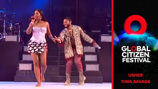 Usher Intros Somebodys Son with Tiwa Savage  Global Citizens Festival Accra [upl. by Erme]