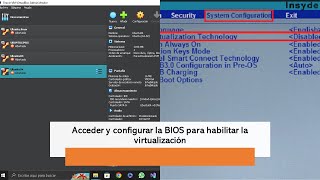 Habilitar la virtualización en la BIOS de tu PC 👉solución error maquina abortada [upl. by Jolanta]