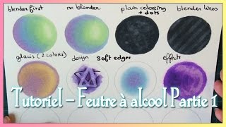 TUTORIEL  Feutres à alcool Graphit Copic Promarker ♦ PARTIE 1 [upl. by Une772]