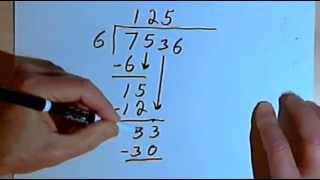 Long Division  dividing by a 1digit number 127210 [upl. by Fisk]