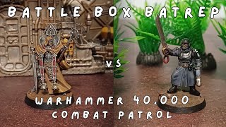 Battle Box Batrep  Warhammer 40000 Combat Patrol Adepta Sororitas vs Astra Militarum [upl. by Hamlin]