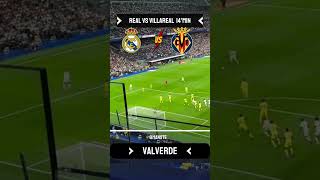 Real Madrid vs Villarreal 20 Highlights Federico Valverde 14min Goal  LaLiga 202425 shorts [upl. by Somar]