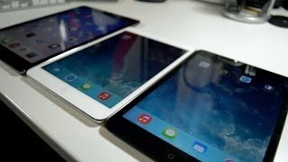 iPad Mini 2 Retina vs iPad Mini 1 vs iPad Air Speed Test amp Benchmarks [upl. by Anecusa]