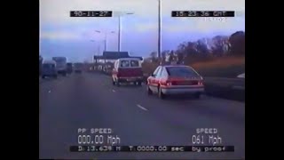 1990s Police Pursuit on the M25 in England [upl. by Esor338]