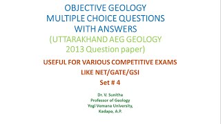 Uttarakhand AEG 2013 Geol Part 4 [upl. by Osher]