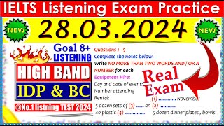 IELTS LISTENING PRACTICE TEST 2024 WITH ANSWERS  28032024 [upl. by Margeaux]