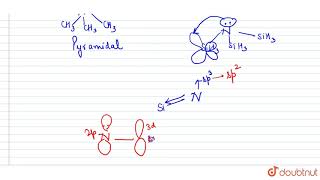 Why trimethylamine si pyramidal but trisiluylamine is planar [upl. by Austina811]