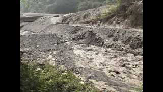 Overtopping failure of a largescale artificial dam in Taiwan Feng and Chen 2012  Part 2 Surge [upl. by Kath957]