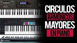 CÍRCULOS ARMÓNICOS MAYORES  APRENDE PIANO [upl. by Ydissahc]