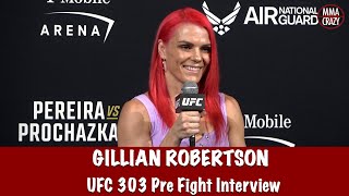 Gillian Robertson wants to FORCE Michelle WatersonGomez into making bad decisions at UFC 303 [upl. by Ramgad]