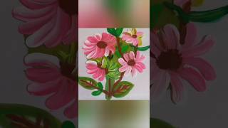 Pink daisy flower 🌸🌸🌸🌸flowers art ac [upl. by Assyn]