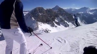 Gamsleiten 2 STEEPEST skipiste in Europe Obertauern [upl. by Elleda426]