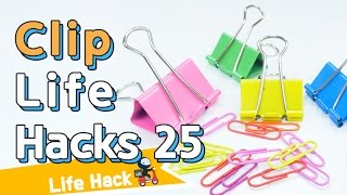 Paper clip life hacks 25  sharehows [upl. by Liahus792]