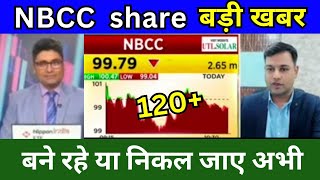 NBCC share latest news today NBCC share news today Target price Tomorrow buy or sell [upl. by Brentt708]