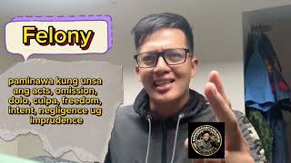 Detalyado nga discussion kung What is Felony [upl. by Mina790]