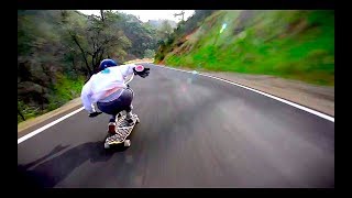 Downhill longboarding on highest speed best of the month April [upl. by Rafa]