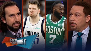 Mavericks vs Celtics in the NBA Finals Nick and Brou give their picks  NBA  FIRST THINGS FIRST [upl. by Airuam]