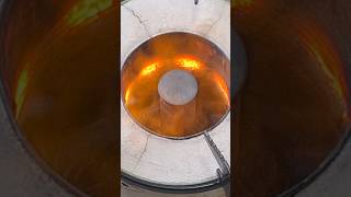 Very Hot Flame by used Oil shortvideo diystove [upl. by Droflim]