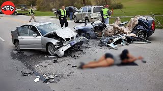 155 SHOCKING Car Crashes Moments Compilation 2024 Idiots in Cars Caught On Camera [upl. by Otreblaug]