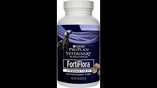 FortiFlora for Dogs Pro Plan Veterinary Supplements Powder or Chewable Probiotic [upl. by Durwin]