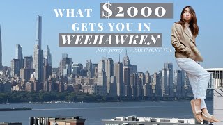 Weehawken New Jersey  What 2000 gets you in Weehawken  Amazing view of New York  Alrence [upl. by Niroht]