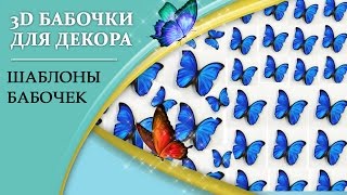 300 шаблонов и трафаретов бабочек для вырезания из бумаги [upl. by Arihs]