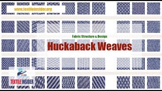 Huckaback Weave।।Fabric Structure Design।।TEXTILE INSIDER।।2018 [upl. by Susy178]