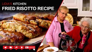 Fried Risotto Recipe  Lidia’s Kitchen Series [upl. by Nimajneb]