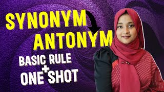 Synonym Antonym One shot  Shortcut Rules [upl. by Egide]