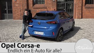 🔋 2020 Opel Corsae quotFirst Editionquot 100 kW  260Nm Test  Elektroauto für alle  Autophorie [upl. by Ahsoyek]